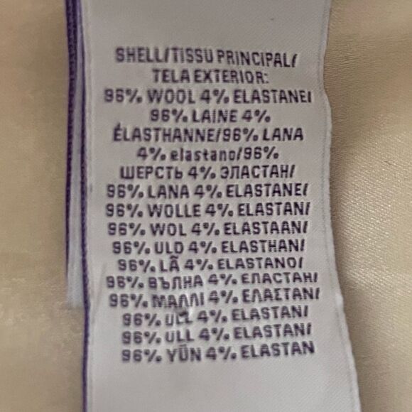 Ralph Lauren Purple Label F/F Winter White Wool Pants Size 12 - Picture 12 of 12